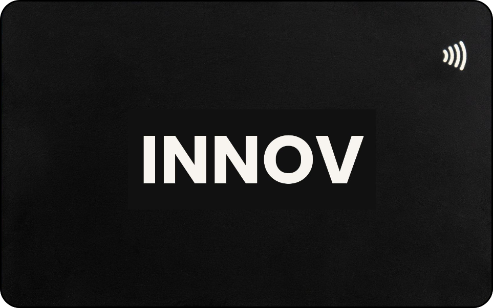 INNOVNET premium NFC smart business card tap to share contacts instantly